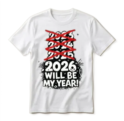 2026 Will Be My Year – 2026 New Year Gift Unisex T-Shirt - White