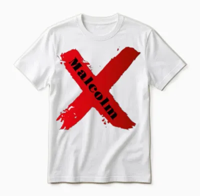 Malcolm X Unisex T-Shirt - White