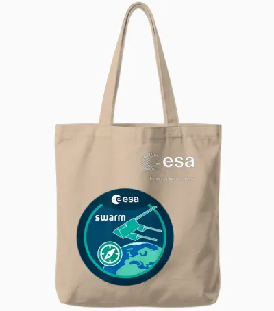 Esa European Space Agency Mission Swarm Tote Bags - Natural