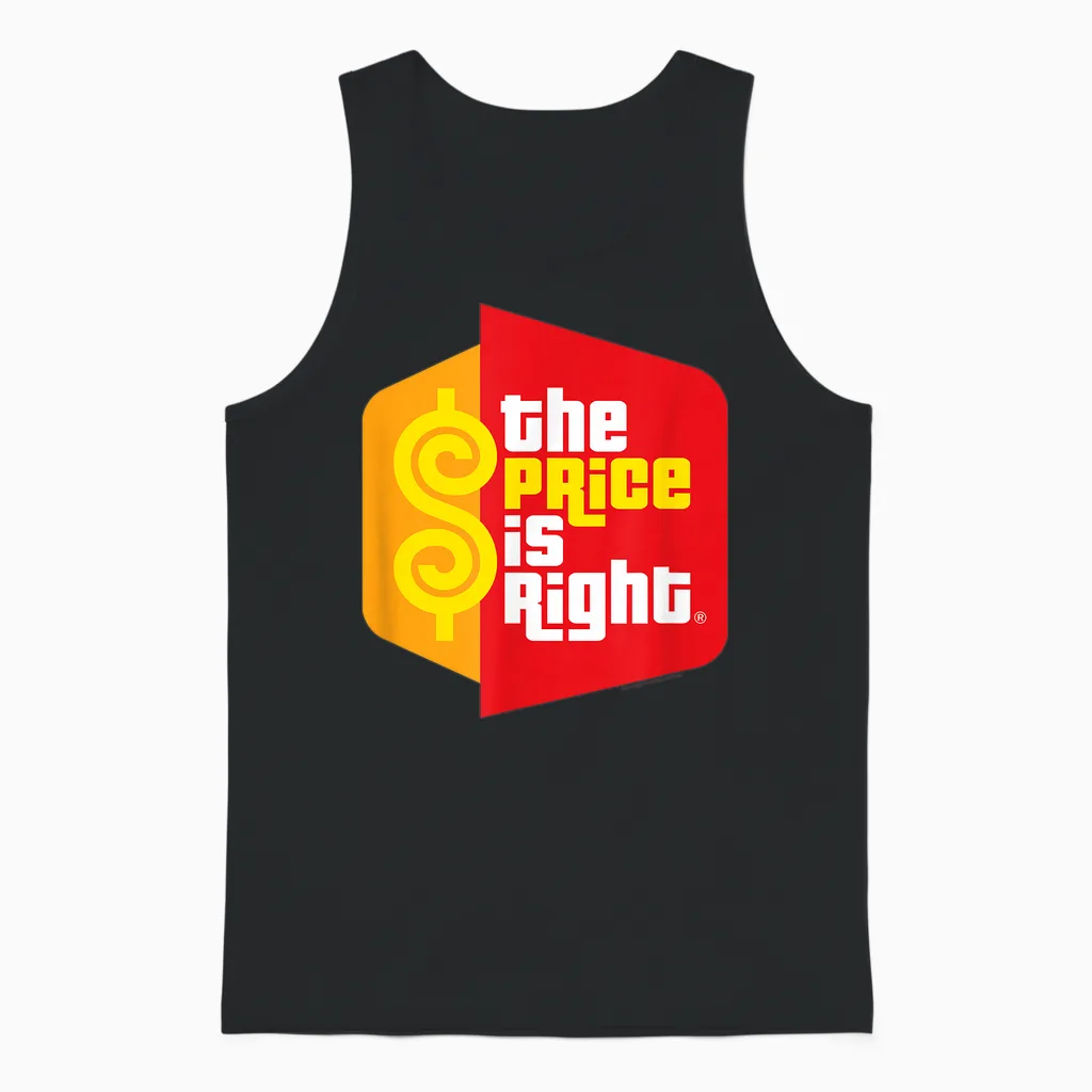 Price Is Right Logo Unisex Tank Top in Black