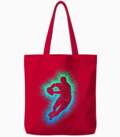 Rugby Kinder Jungen Tote Bags - Red