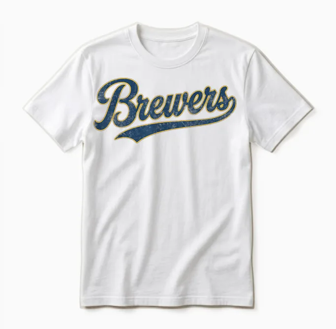Brewers Name Retro Vintage Gift for Men Women Boy Girl Unisex T-Shirt in White