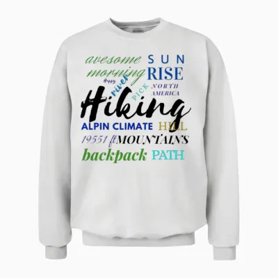 Hiking Unisex Sweatshirt - White