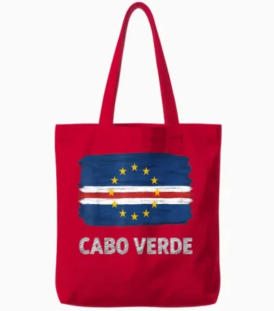 Kap Verde Roots Cabo Verde Kap Verde Flagge Tote Bags - Red
