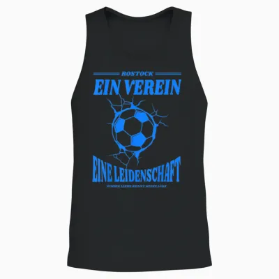 Rostock Football Fan Unisex Tank Top - Black