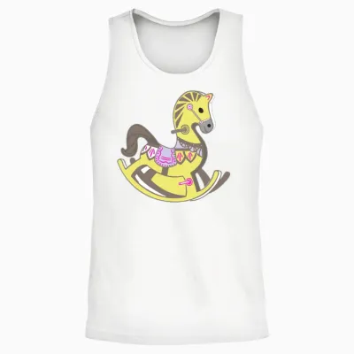 Horse Unisex Tank Top - White
