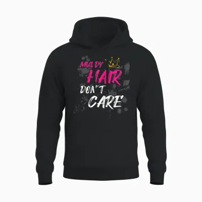 Muddy Hair Don't Care Schlammlauf Mud Run Unisex Hoodie - Black