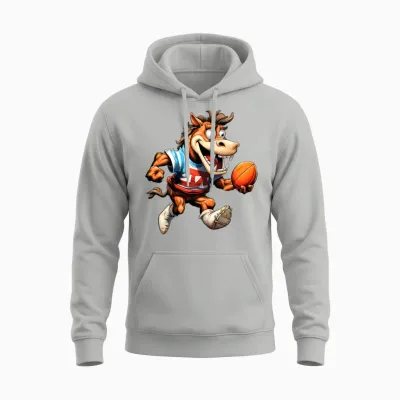 Horses Rugby Unisex Hoodie - Ash