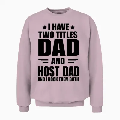 Best Host Dad Unisex Sweatshirt - Light Pink