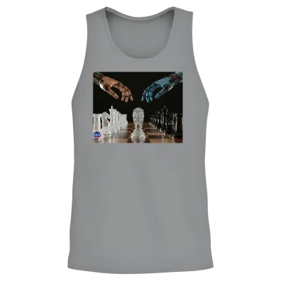 Crystal Robotic Chess Clash Unisex Tank Top - Sport Grey