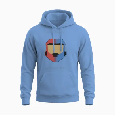 Red vs Blue Unisex Hoodie - Carolina Blue