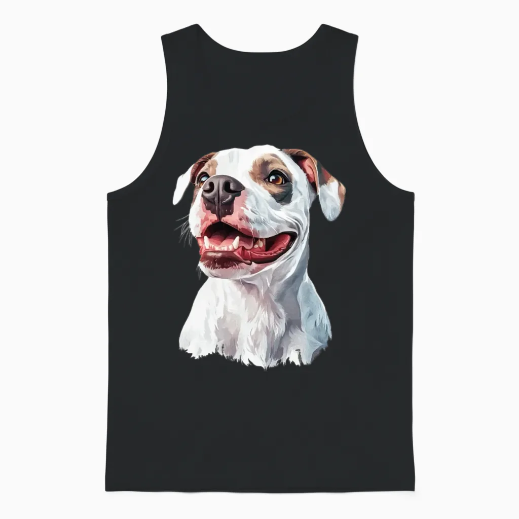 Dog - Lovers Unisex Tank Top in Black