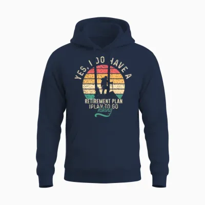 I Plan to Go Hiking Unisex Hoodie - Navy