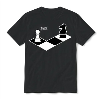 Funny Chess Shirt Chess Player Gift Unisex T-Shirt - Black