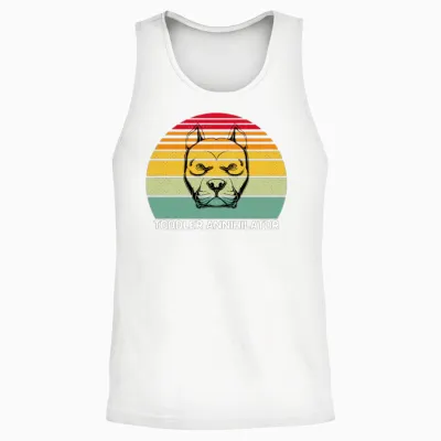 Retro Pitbull Toddler Annihilator Unisex Tank Top - White