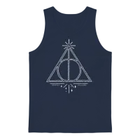 Harry Potter the Deathly Hallows Icon Unisex Tank Top - Navy – 1