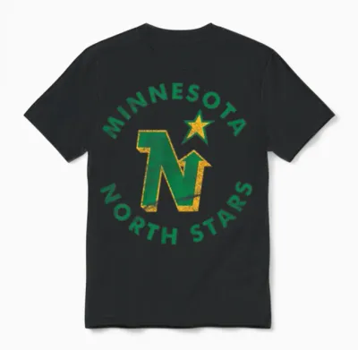 The Minnesota North Stars Ice Hockey Team Unisex T-Shirt - Black