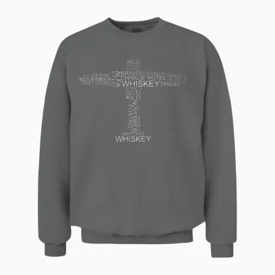 Pilot Alphabet Pilot Gift Unisex Sweatshirt - Graphite Heather