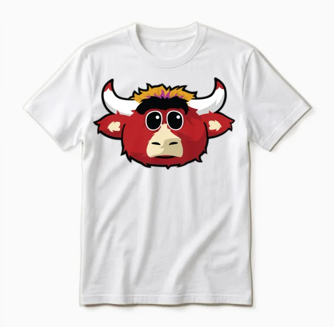 Benny the Bull Unisex T-Shirt in White