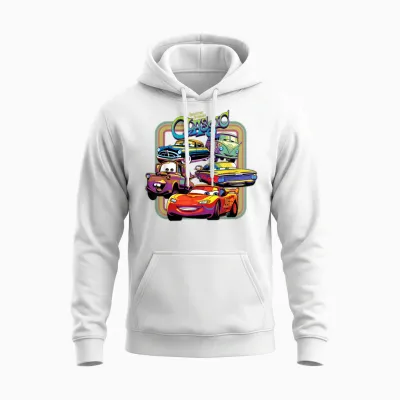 Disney Pixar Cars Radiator Springs Classic Unisex Hoodie - White