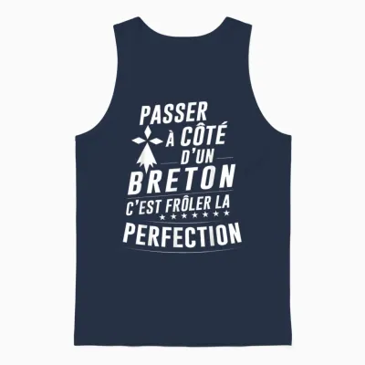 Le Breton Parfait – Gift Idea Funny Brittany Unisex Tank Top - Navy