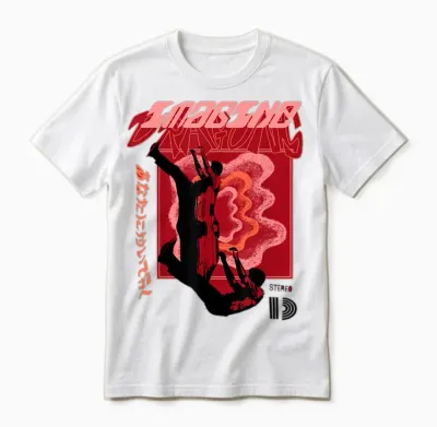 Official Imagine Dragons Exclusive Falling Man Unisex T-Shirt - White