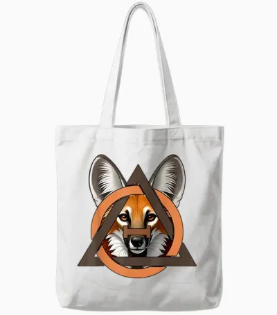 Therian Du Loup à Crinière Tote Bags - White