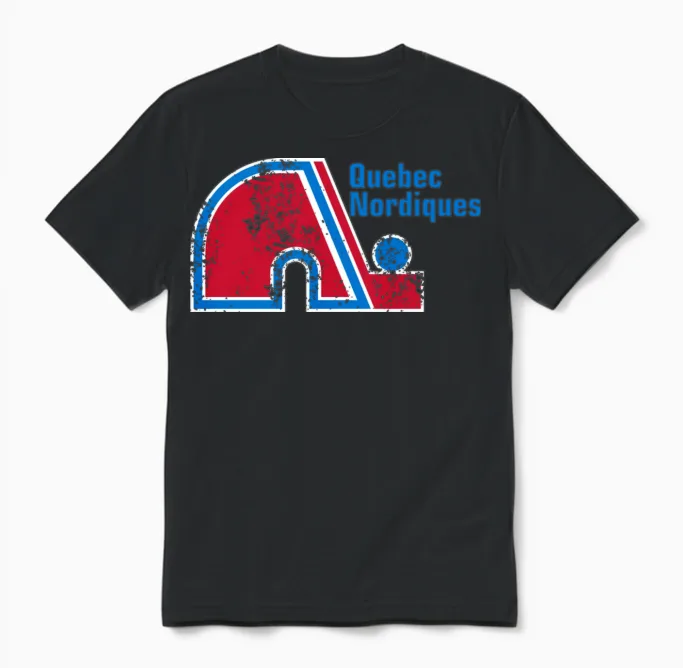 Quebec Nordiques Unisex T-Shirt in Black