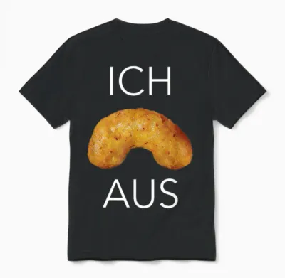 Ich Flip Aus Peanut Flip T-Shirt, Black, S Unisex T-Shirt - Black