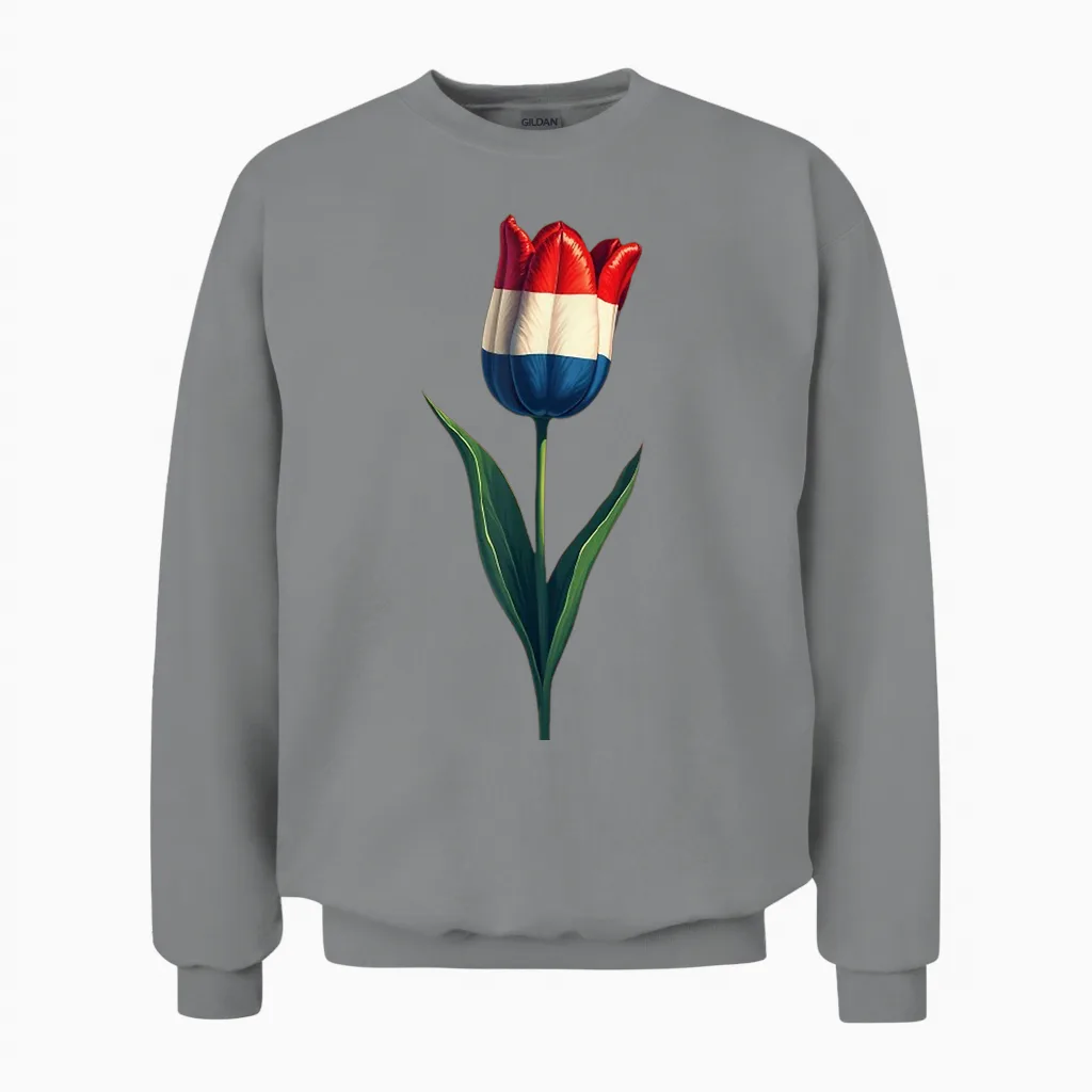 Koningsdag Niederlande 2025 Krone Lustiger Königstag Amsterdam Unisex Sweatshirt in Sport Grey