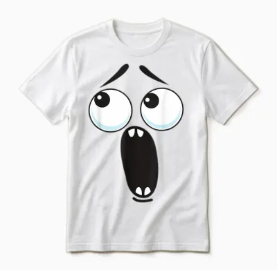 Creepy Carrots Face Funny Halloween Costume Kids and Adults Unisex T-Shirt - White