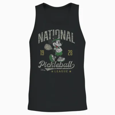 Mickey Mouse - National Pickleball League Unisex Tank Top - Black