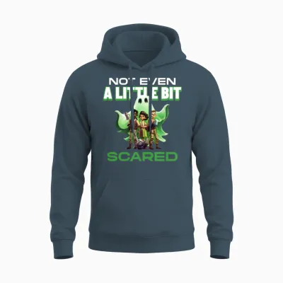 Not Even a Little Bit Scared Funny Halloween Unisex Hoodie - Dark Heather