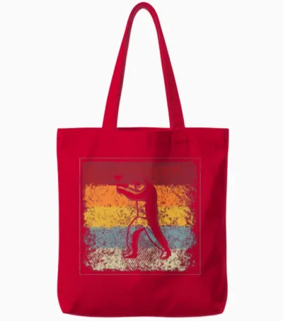 Paintball Retro Tote Bags - Red