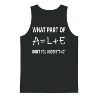 Funny Tax Accountant Bookkeeper Unisex Tank Top - Black – 1