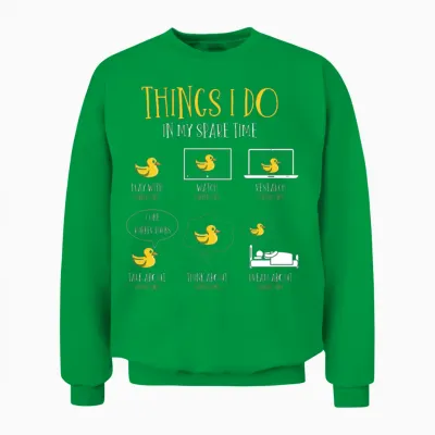 Rubber Duck Fan, Rubber Ducks Unisex Sweatshirt - Irish Green