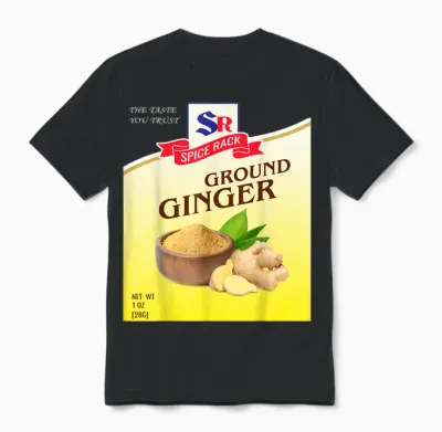 Ground Ginger Halloween Costume Unique Fun Foodie Unisex T-Shirt - Black
