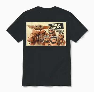 Star Wars the Mandalorian and Grogu Bad Baby & the Anzellans Unisex T-Shirt - Black