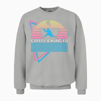 Kung Fu Retro Unisex Sweatshirt - Ash
