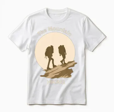 The Mountan Hiking Unisex T-Shirt - White