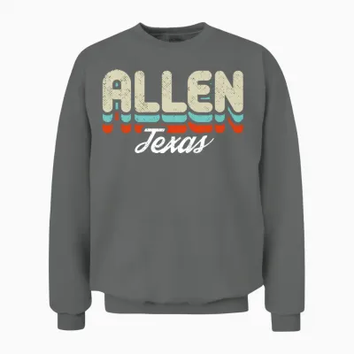 Retro Allen Texas Unisex Sweatshirt - Graphite Heather