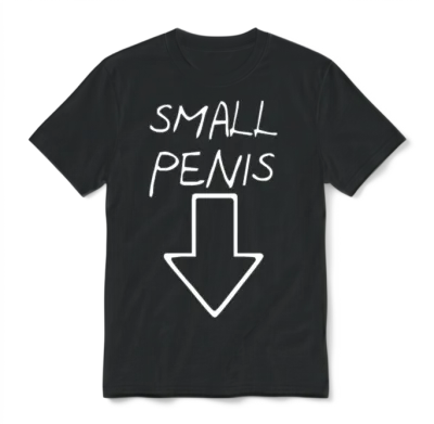 Small Penis Unisex T-Shirt - Black