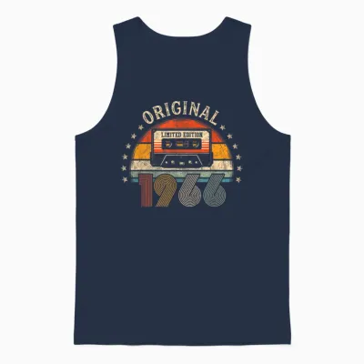 59th Birthday Man Woman Original Vintage 1966 Unisex Tank Top - Navy