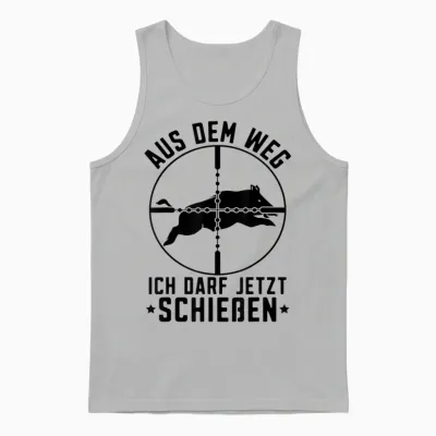 Aus Dem Weg Jagdschein Bestanden Jäger Jagdprüfung Unisex Tank Top - Ash