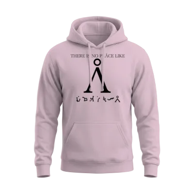 Stargate Sg1 - There Is No Place Like Earth Unisex Hoodie - Light Pink
