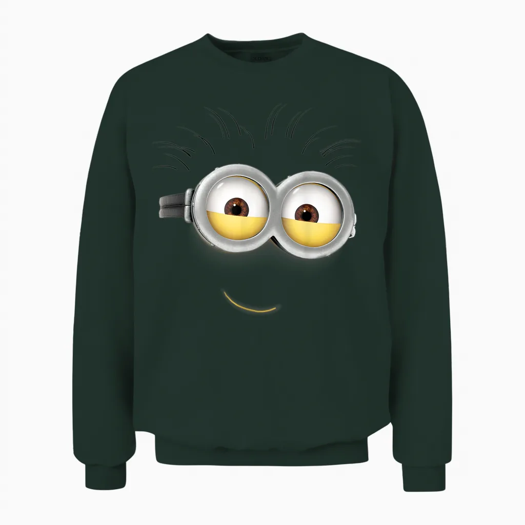 Despicable Me Minions Phil Smile Eyes T-Shirt, Yellow, S Unisex Sweatshirt in Forest