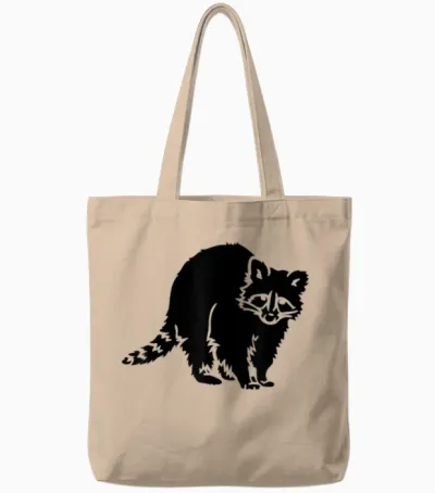 Waschbär Waschbären Männer Frauen Kinder Tier Tote Bags - Natural