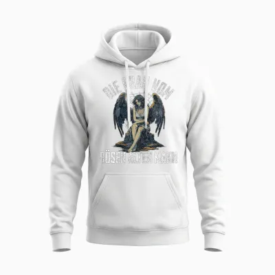Die Frau Vom Bösen Alten Mann Unisex Hoodie - White