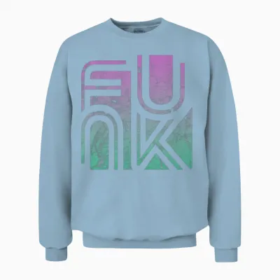Funk Retro Unisex Sweatshirt - Light Blue