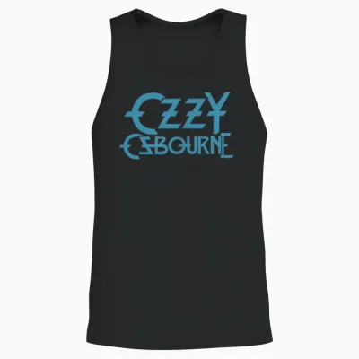 Ozzy Osbourne Patient Number 9 Teal Logo Unisex Tank Top - Black